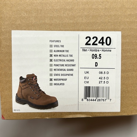 Red Wing 2240 King Toe® Men's 6-inch
Waterproof Safety Toe Boot - Picture 12 of 12